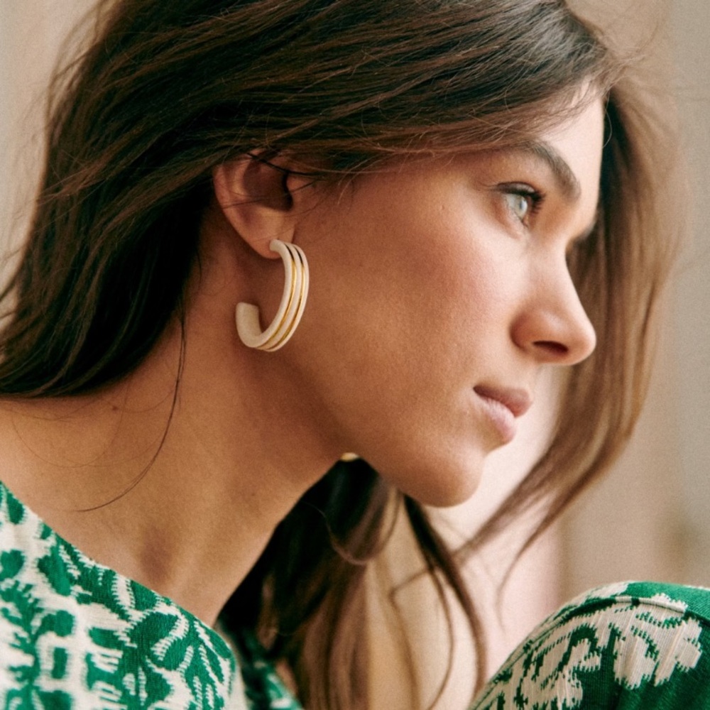 NWT Alix Hoops Earrings Sezane